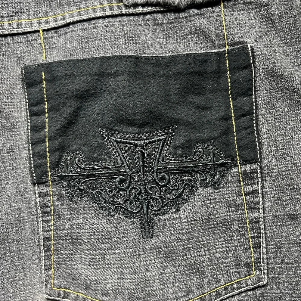 Vintage Makaveli Branded Jeans‎ Mens 38x34 Black Baggy 90s Tupac Hip Hop Street